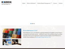Tablet Screenshot of kochmethanol.com